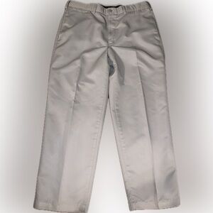 Savane Luxury Touch Performance Dress Slacks Trousers Pants Khaki 36x29
